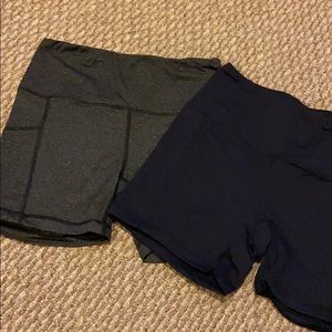 Spandex Yoga/Gym shorts-two pair